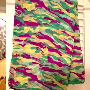 Women’s Mardi Gras print  scarf 
light weight NWT